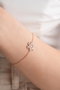 Heliophilia Silver Pulsera de Plata de Ley 925 con Oro Rosa y Circón